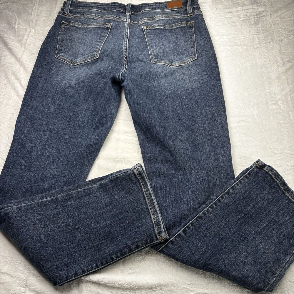 Judy Blue Straight Fit Jeans Women's 13/31 Dark Wash Blue Mid Rise Stretch - Picture 2 of 13